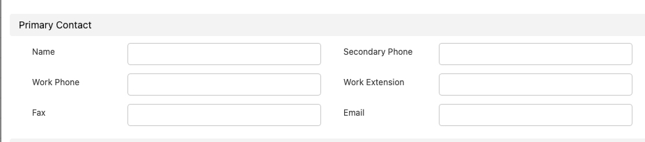 primary contact